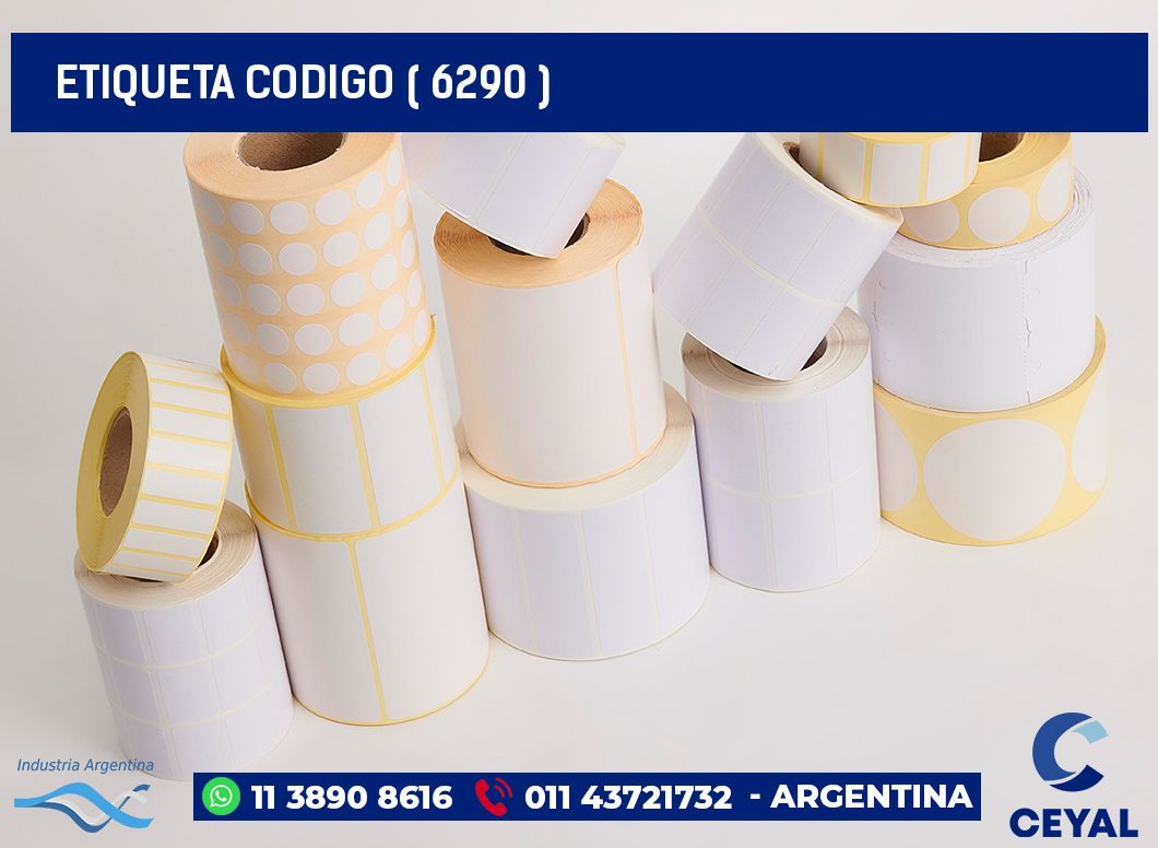 ETIQUETA CODIGO ( 6290 )