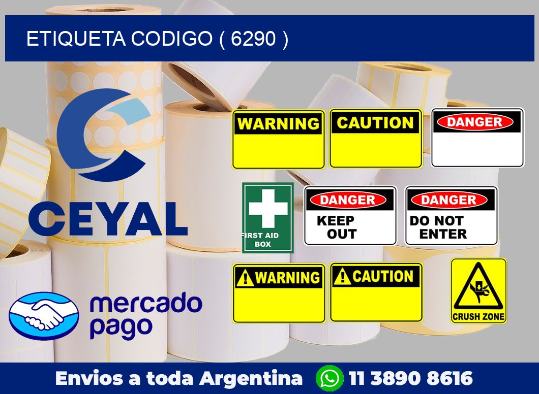 ETIQUETA CODIGO ( 6290 )