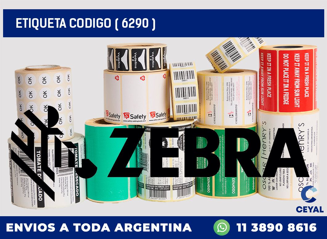 ETIQUETA CODIGO ( 6290 )