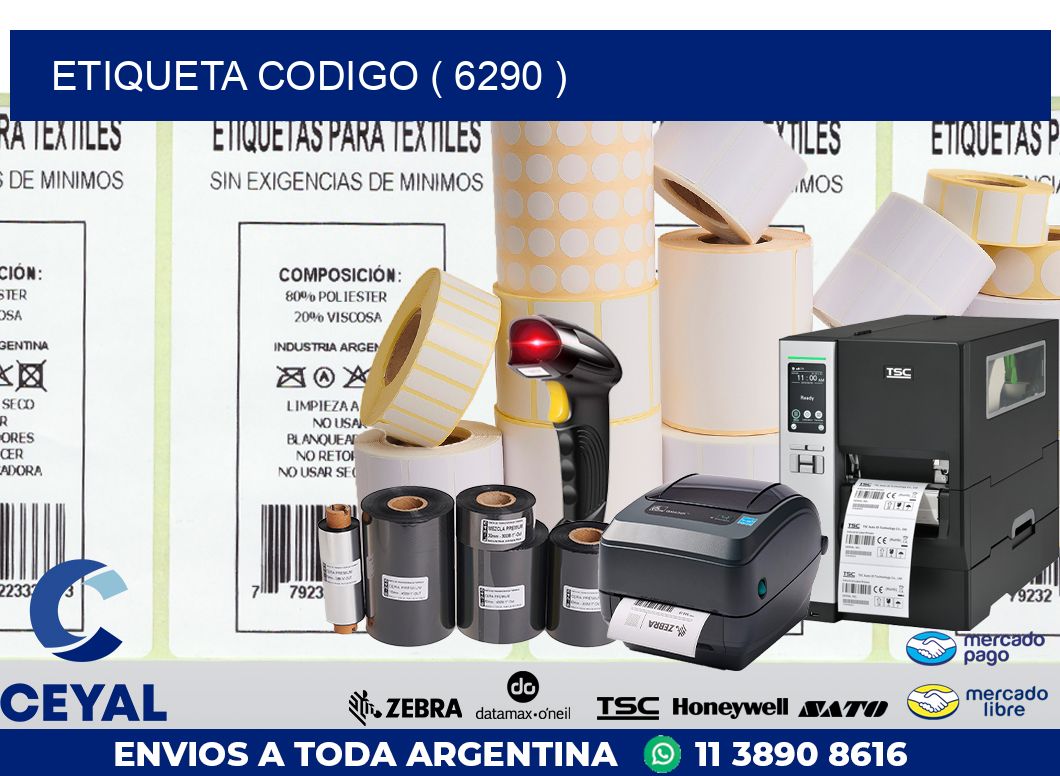 ETIQUETA CODIGO ( 6290 )