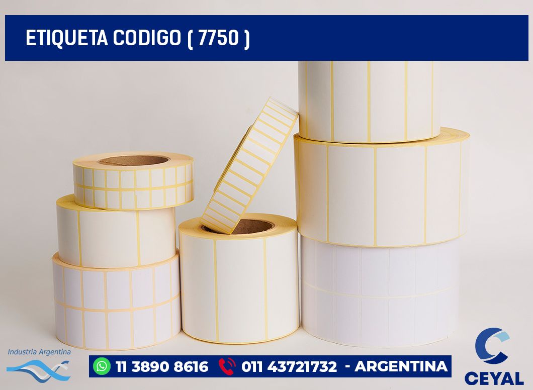 ETIQUETA CODIGO ( 7750 )