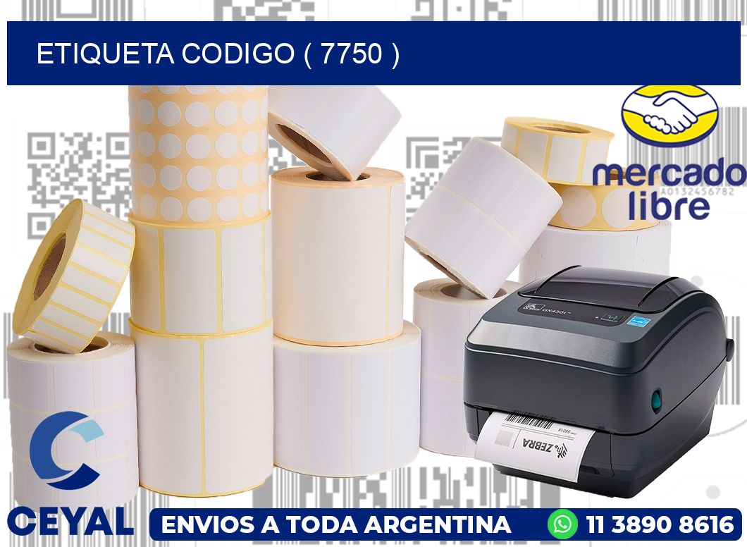 ETIQUETA CODIGO ( 7750 )