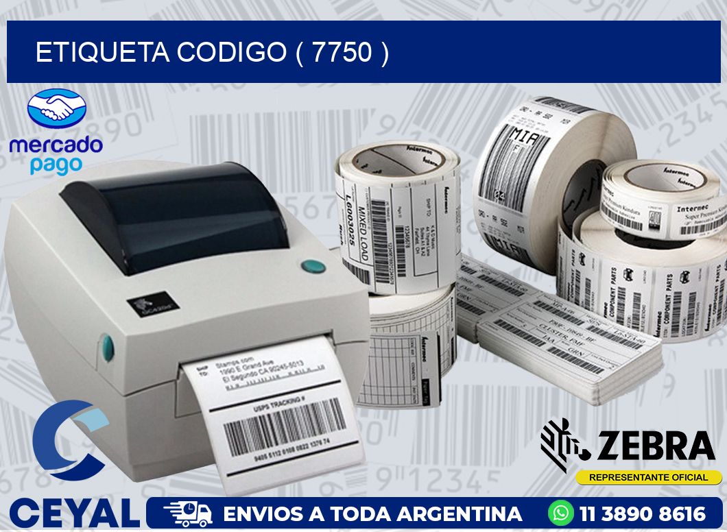 ETIQUETA CODIGO ( 7750 )