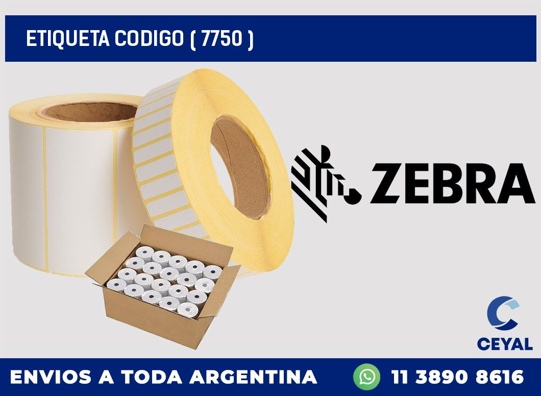 ETIQUETA CODIGO ( 7750 )