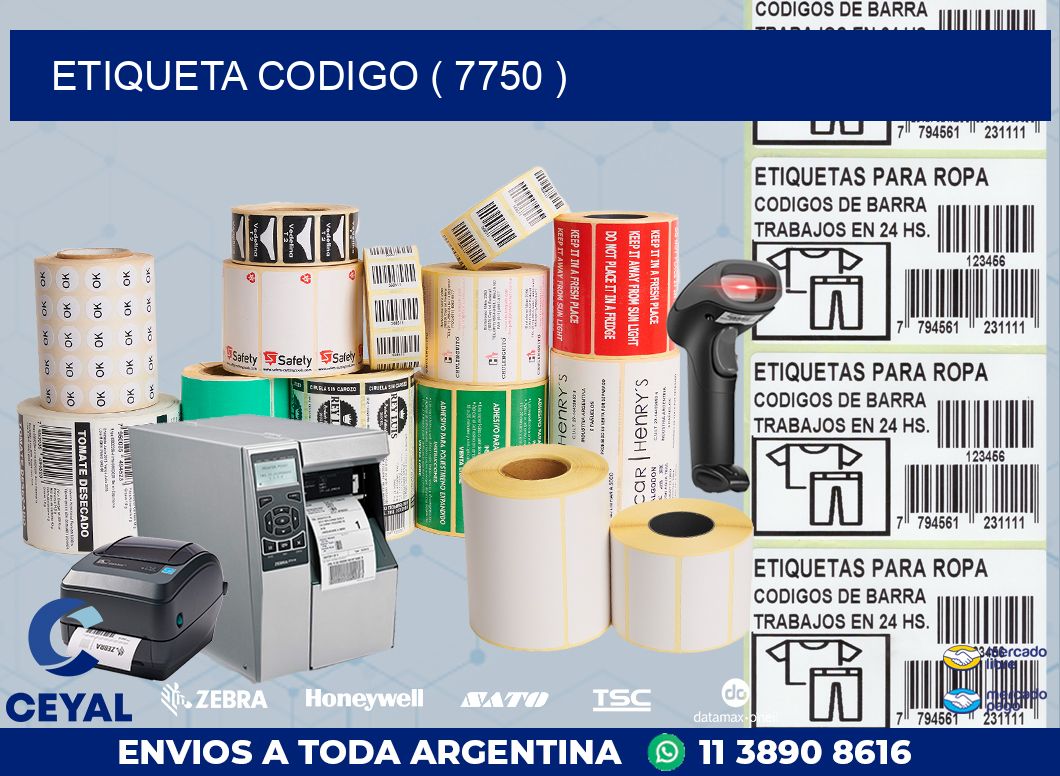 ETIQUETA CODIGO ( 7750 )