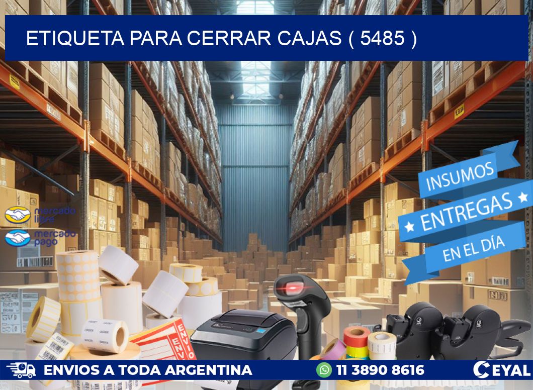 ETIQUETA PARA CERRAR CAJAS ( 5485 )