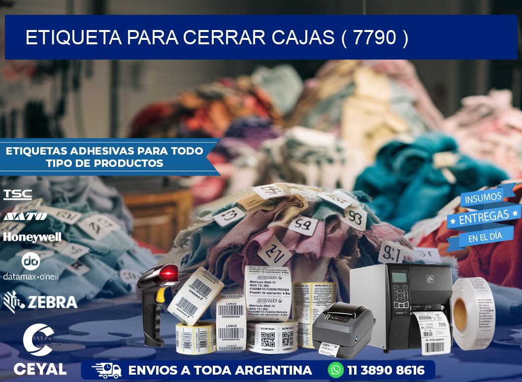 ETIQUETA PARA CERRAR CAJAS ( 7790 )