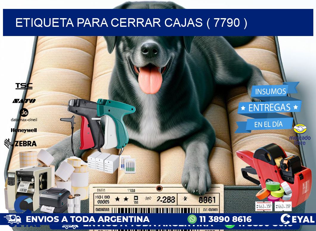 ETIQUETA PARA CERRAR CAJAS ( 7790 )