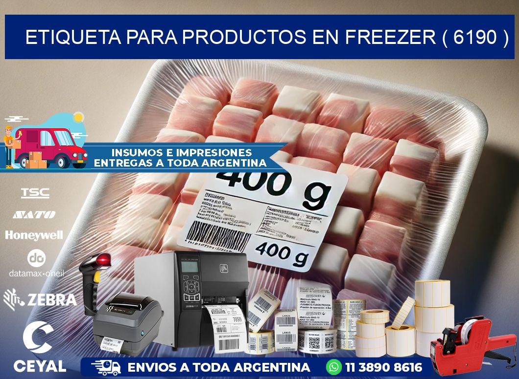 ETIQUETA PARA PRODUCTOS EN FREEZER ( 6190 )