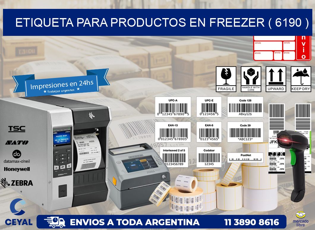 ETIQUETA PARA PRODUCTOS EN FREEZER ( 6190 )