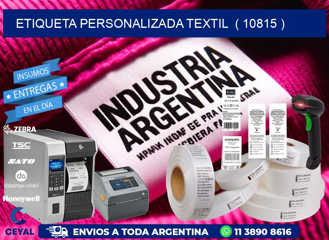 ETIQUETA PERSONALIZADA TEXTIL  ( 10815 )