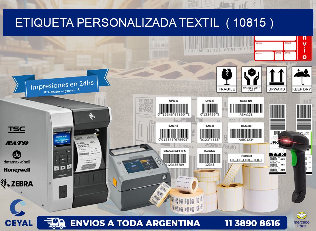 ETIQUETA PERSONALIZADA TEXTIL  ( 10815 )