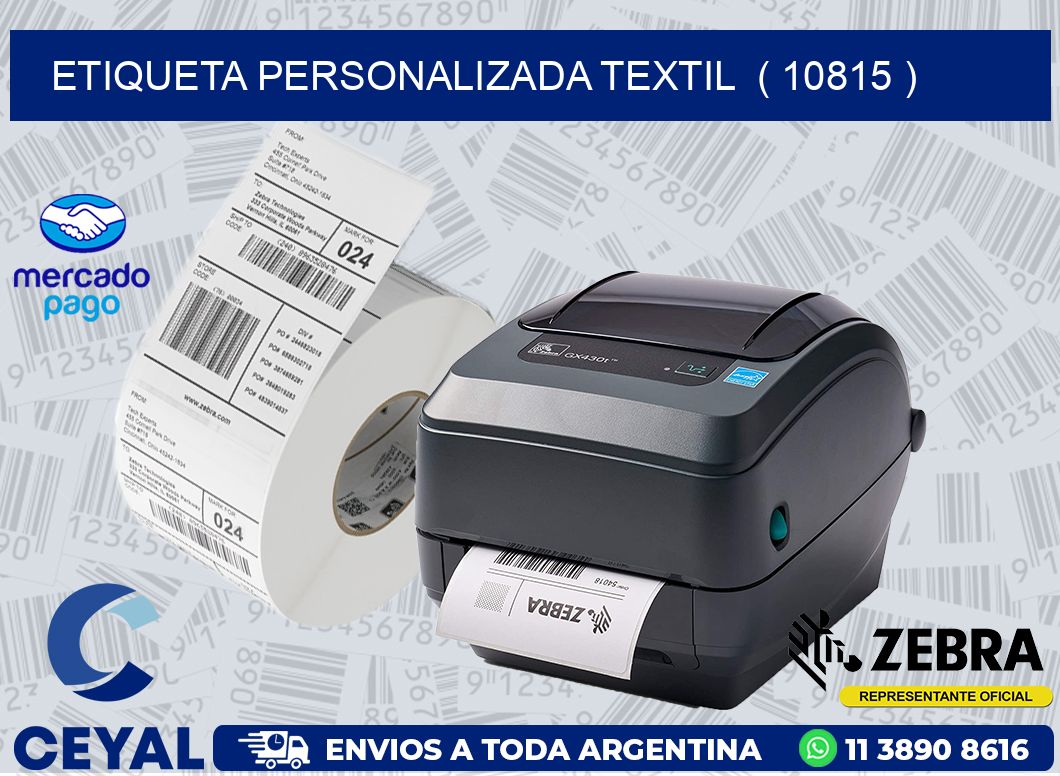 ETIQUETA PERSONALIZADA TEXTIL  ( 10815 )