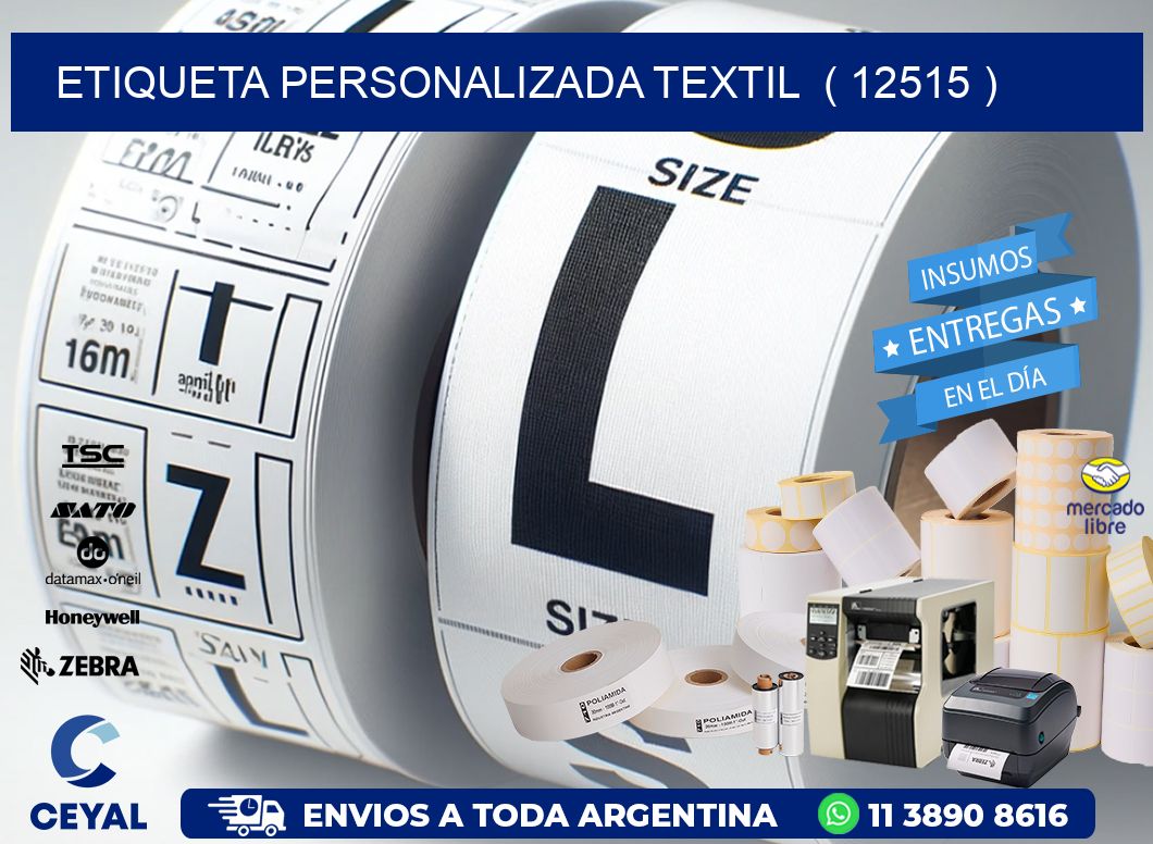 ETIQUETA PERSONALIZADA TEXTIL  ( 12515 )