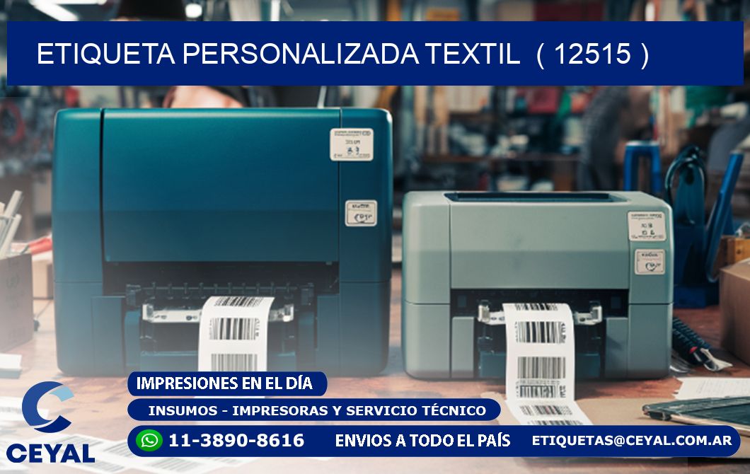 ETIQUETA PERSONALIZADA TEXTIL  ( 12515 )