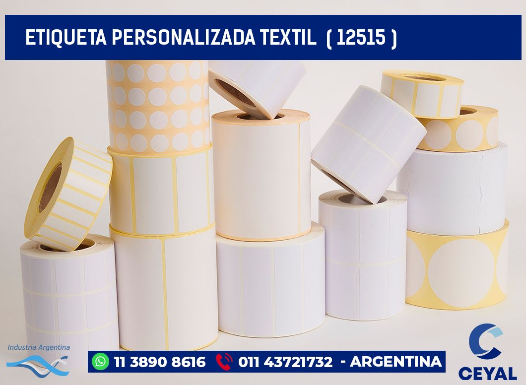 ETIQUETA PERSONALIZADA TEXTIL  ( 12515 )