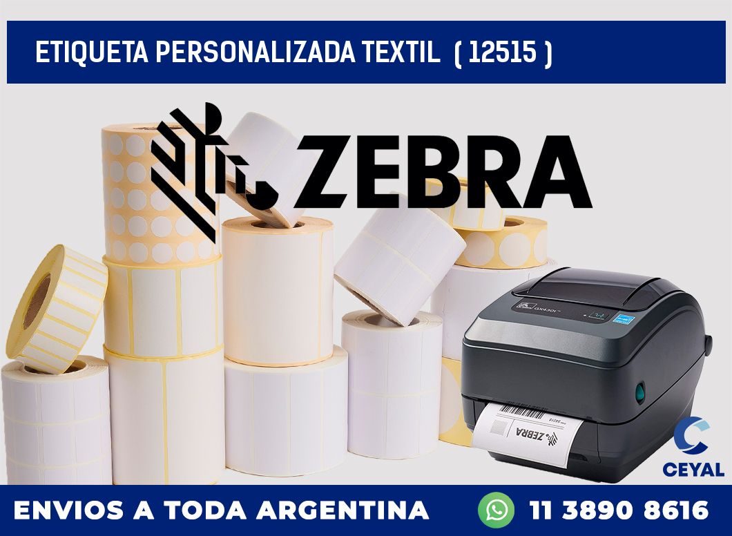 ETIQUETA PERSONALIZADA TEXTIL  ( 12515 )