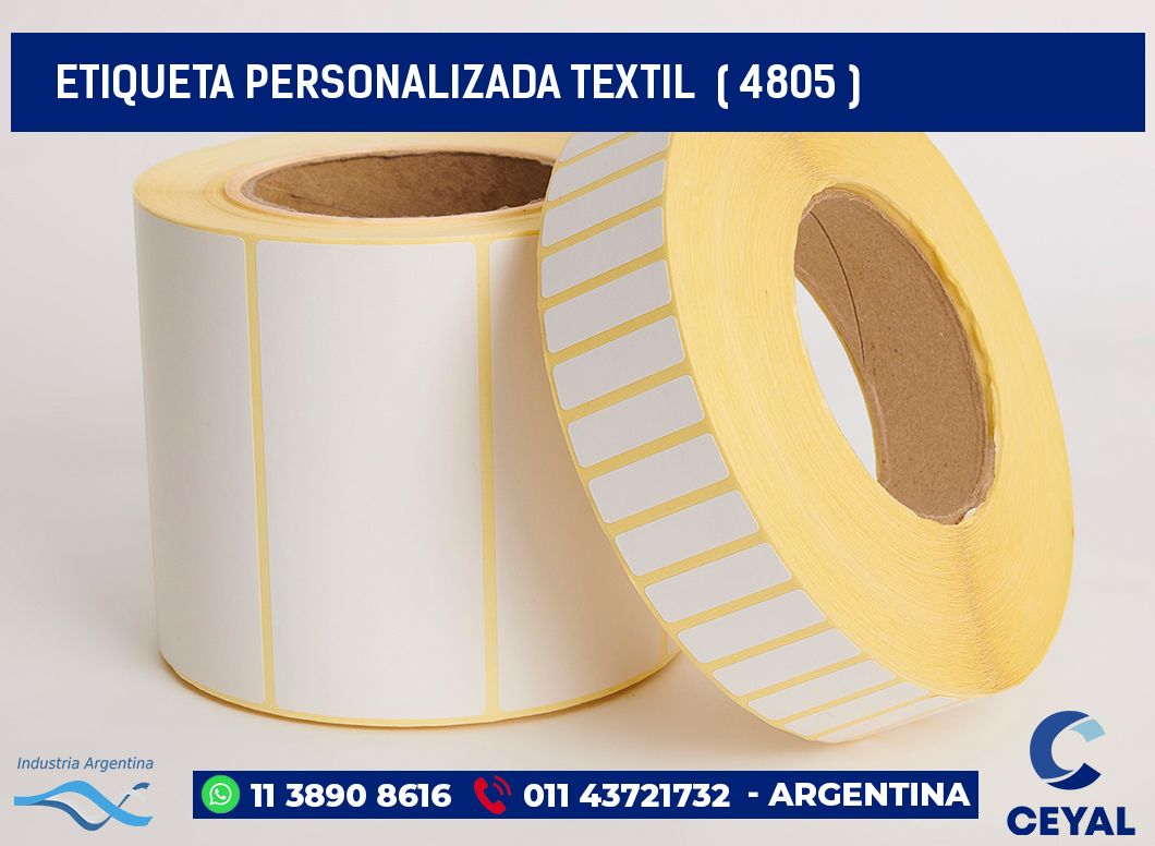 ETIQUETA PERSONALIZADA TEXTIL  ( 4805 )