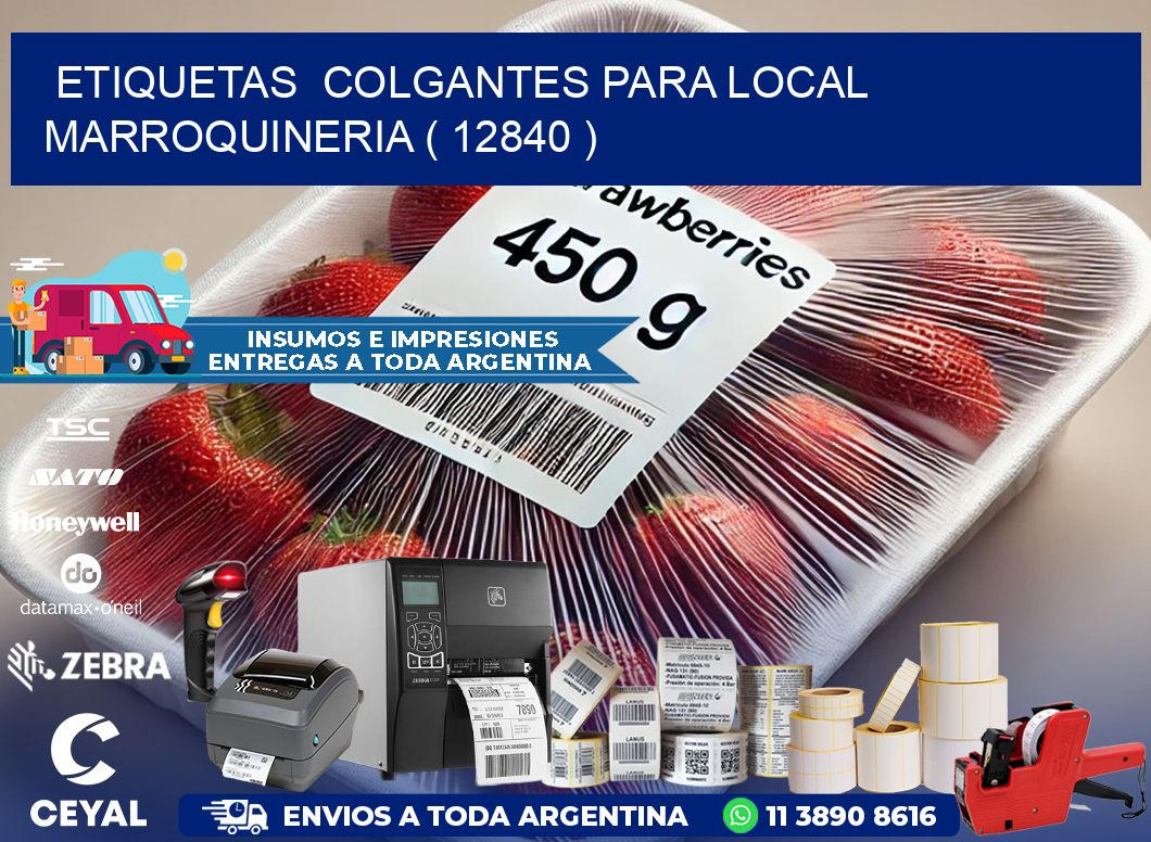 ETIQUETAS  COLGANTES PARA LOCAL MARROQUINERIA ( 12840 )