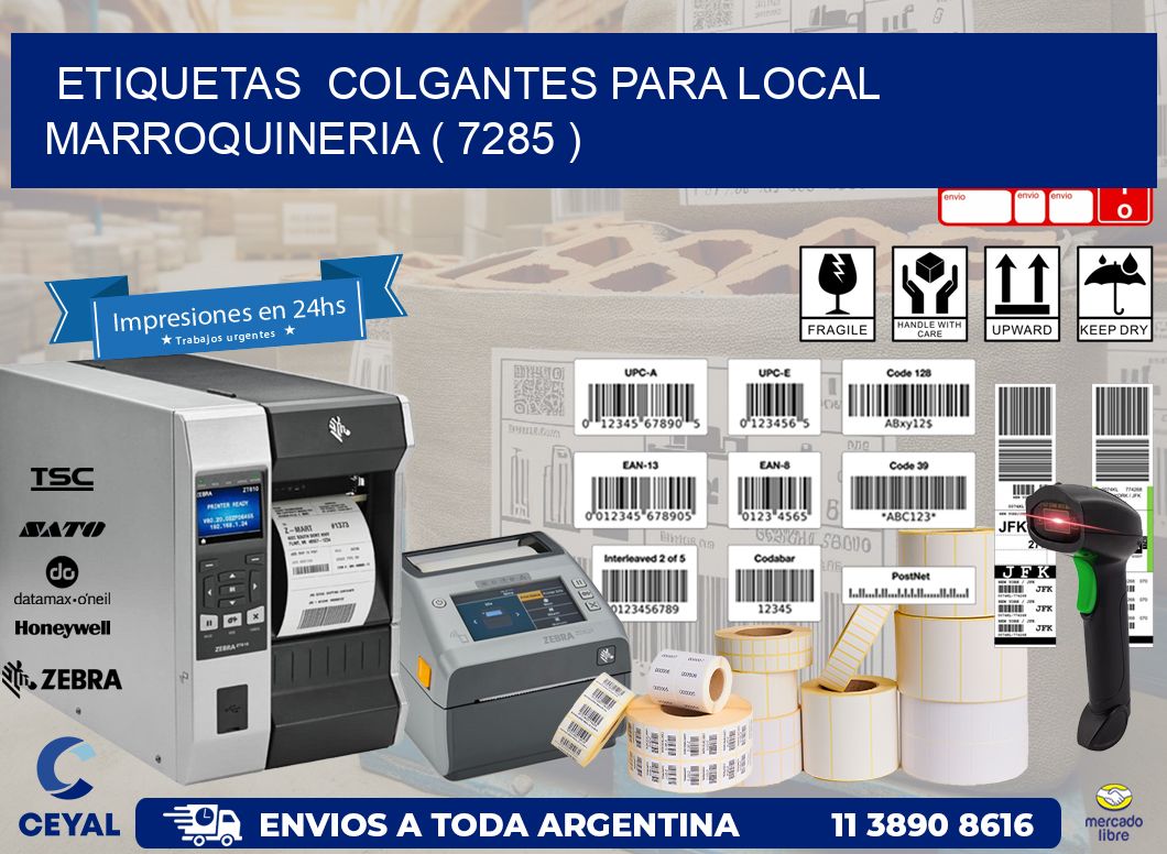 ETIQUETAS COLGANTES PARA LOCAL MARROQUINERIA ( 7285 )