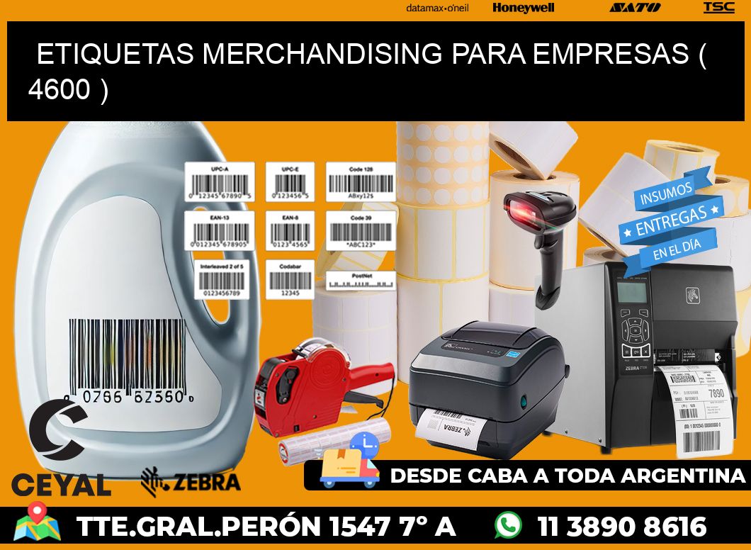 ETIQUETAS MERCHANDISING PARA EMPRESAS ( 4600 )