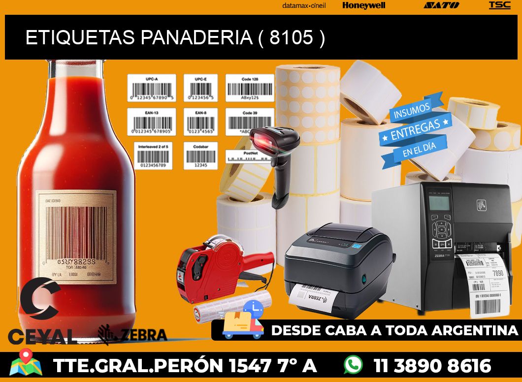 ETIQUETAS PANADERIA ( 8105 )