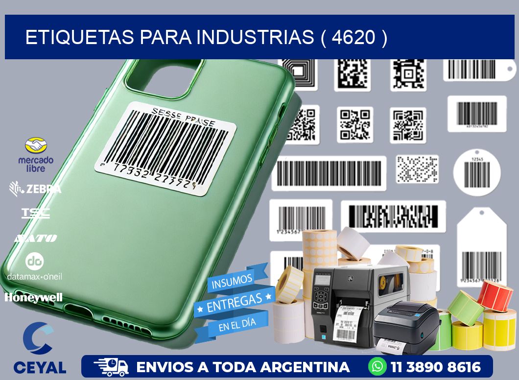 ETIQUETAS PARA INDUSTRIAS ( 4620 )