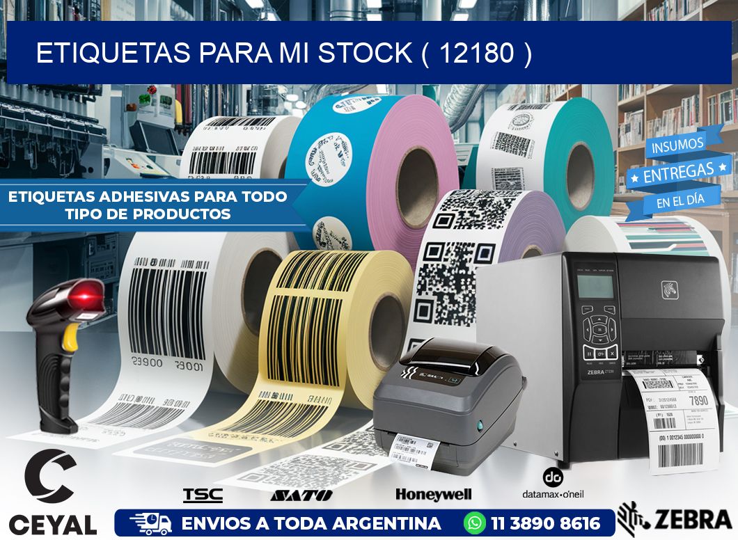 ETIQUETAS PARA MI STOCK ( 12180 )