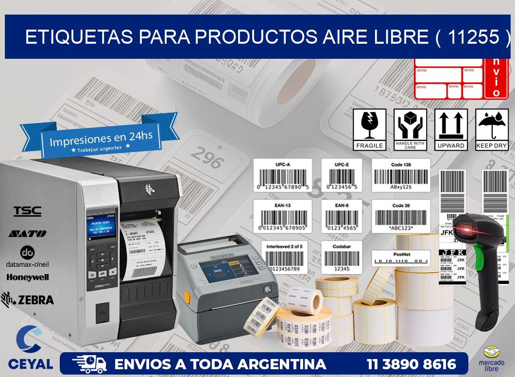 ETIQUETAS PARA PRODUCTOS AIRE LIBRE ( 11255 )