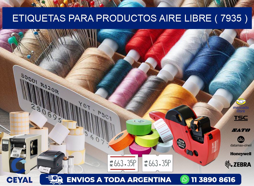 ETIQUETAS PARA PRODUCTOS AIRE LIBRE ( 7935 )