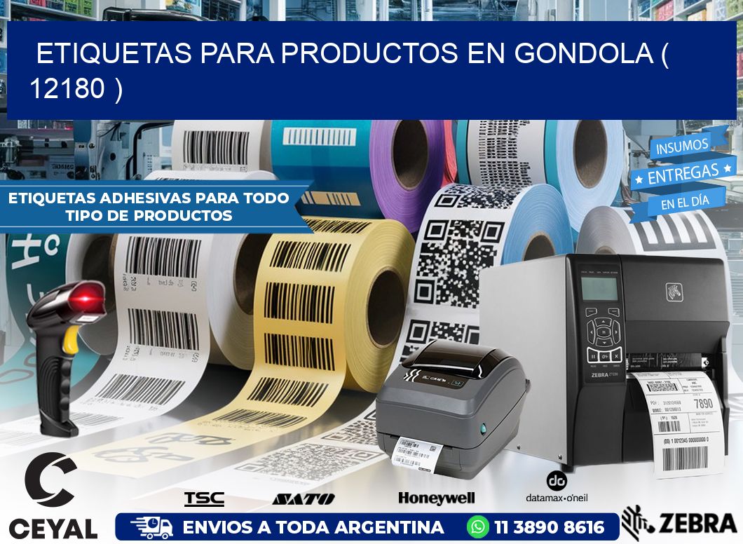 ETIQUETAS PARA PRODUCTOS EN GONDOLA ( 12180 )