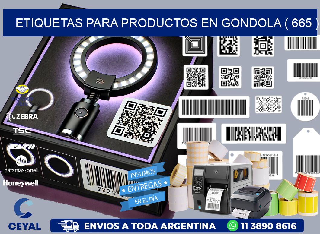 ETIQUETAS PARA PRODUCTOS EN GONDOLA ( 665 )