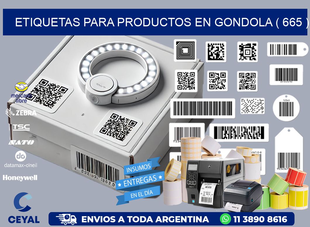 ETIQUETAS PARA PRODUCTOS EN GONDOLA ( 665 )