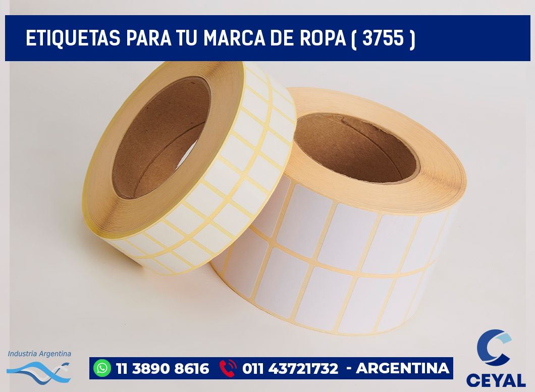 ETIQUETAS PARA TU MARCA DE ROPA ( 3755 )
