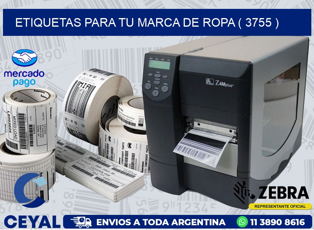 ETIQUETAS PARA TU MARCA DE ROPA ( 3755 )