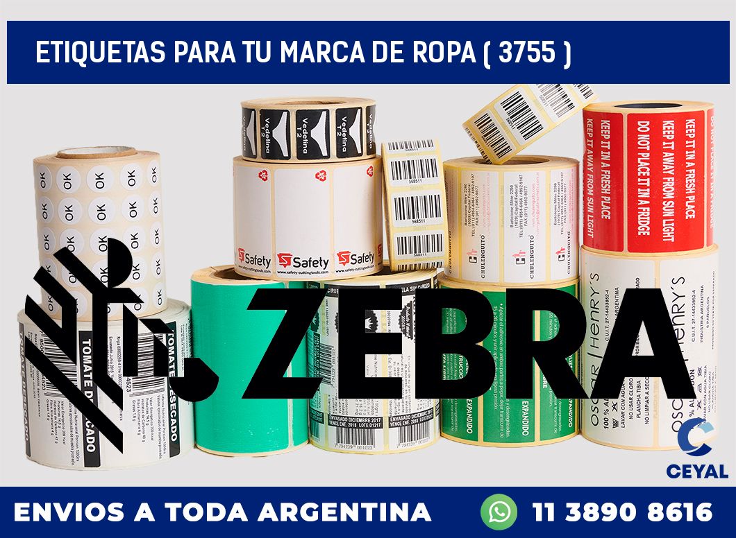 ETIQUETAS PARA TU MARCA DE ROPA ( 3755 )