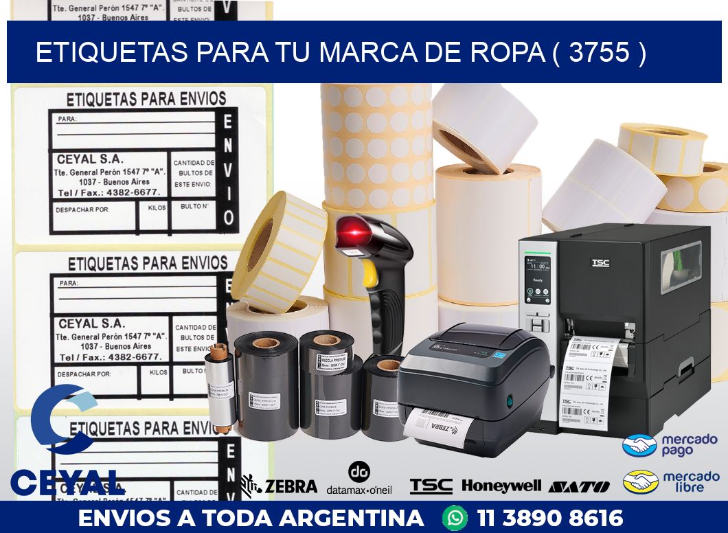 ETIQUETAS PARA TU MARCA DE ROPA ( 3755 )