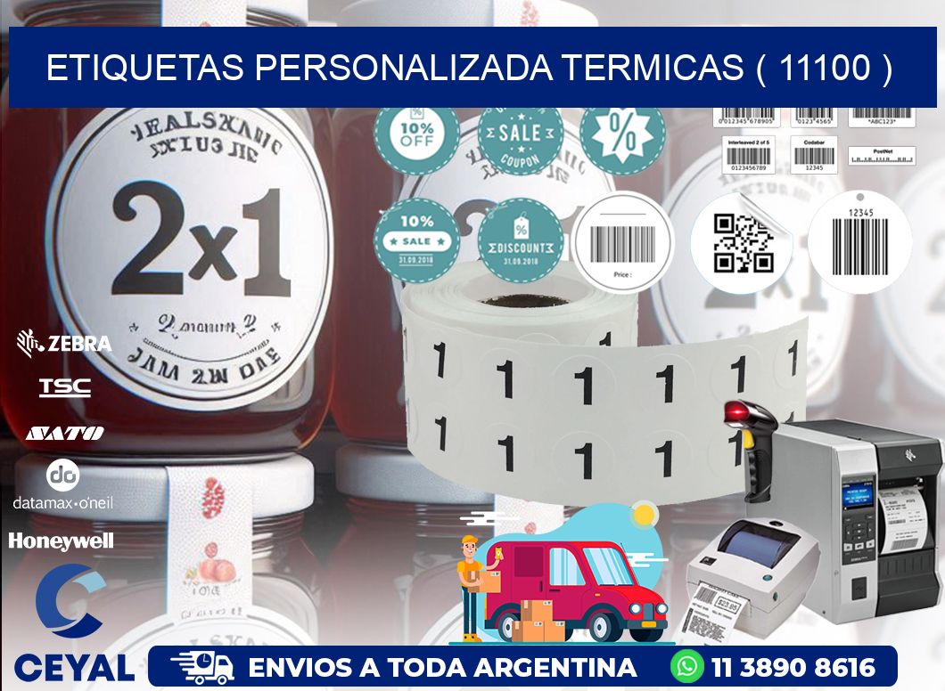 ETIQUETAS PERSONALIZADA TERMICAS ( 11100 )