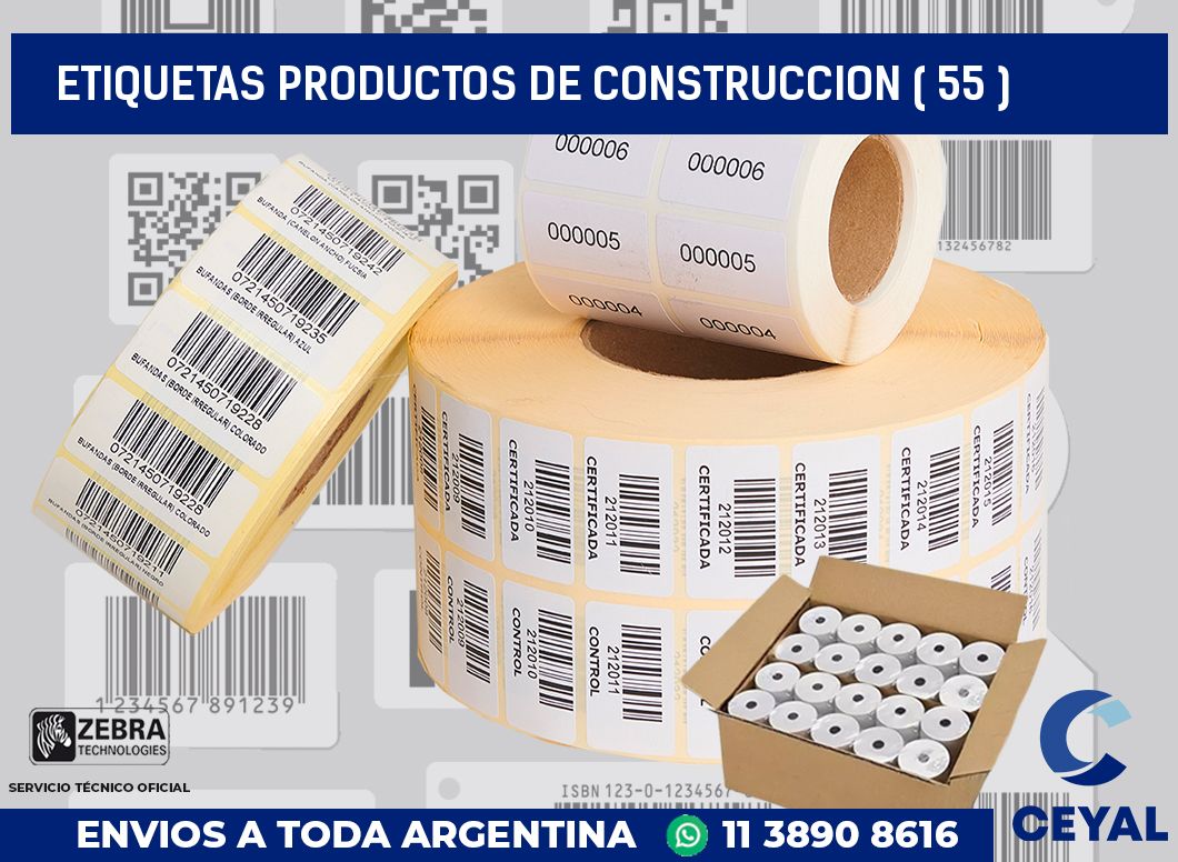 ETIQUETAS PRODUCTOS DE CONSTRUCCION ( 55 )