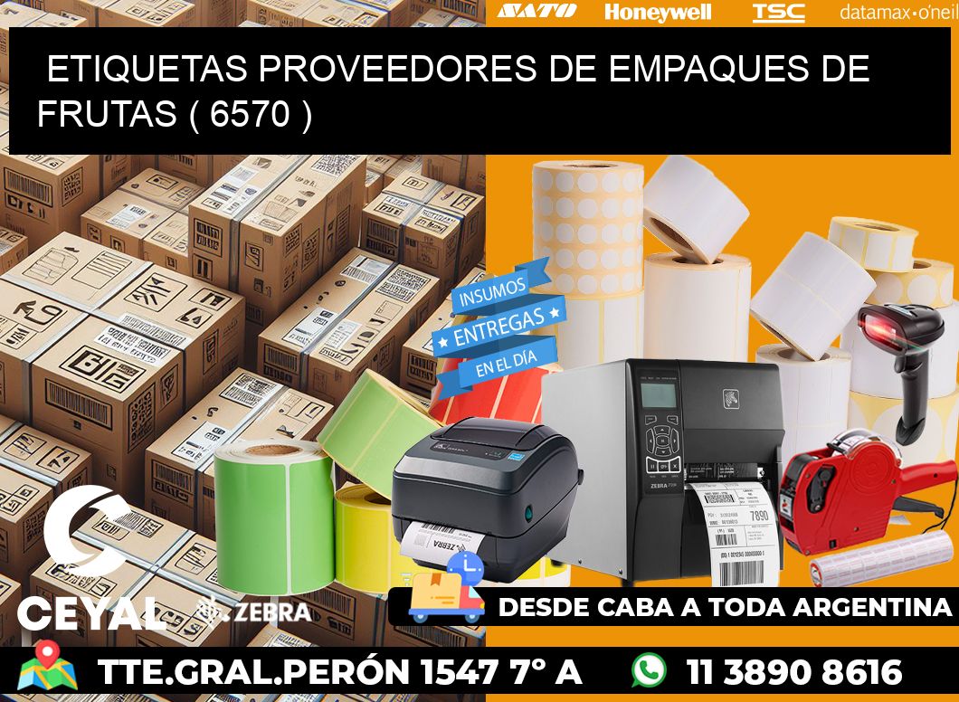 ETIQUETAS PROVEEDORES DE EMPAQUES DE FRUTAS ( 6570 )