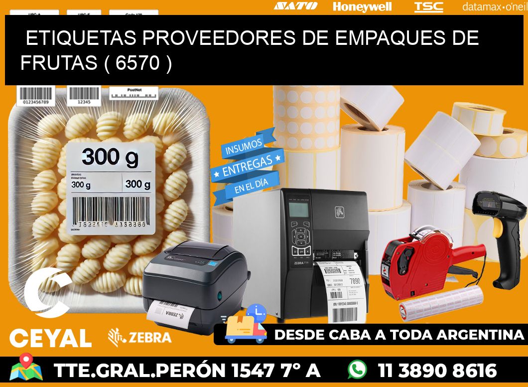 ETIQUETAS PROVEEDORES DE EMPAQUES DE FRUTAS ( 6570 )