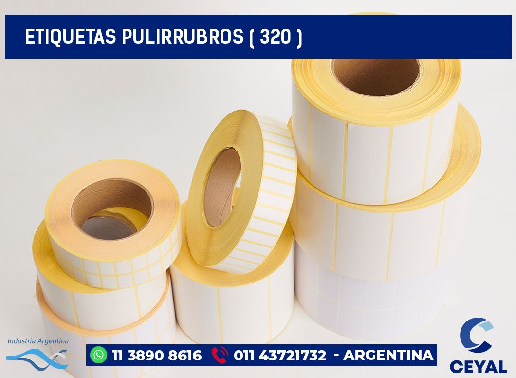 ETIQUETAS PULIRRUBROS ( 320 )