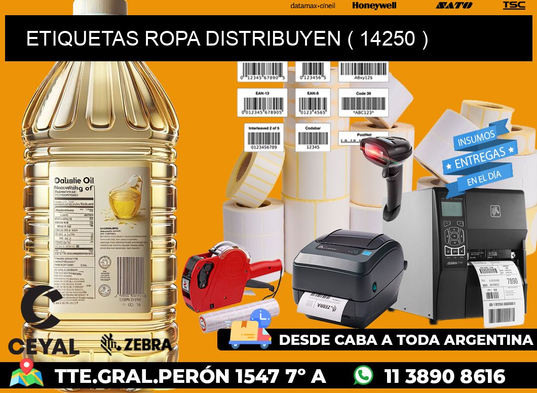 ETIQUETAS ROPA DISTRIBUYEN ( 14250 )