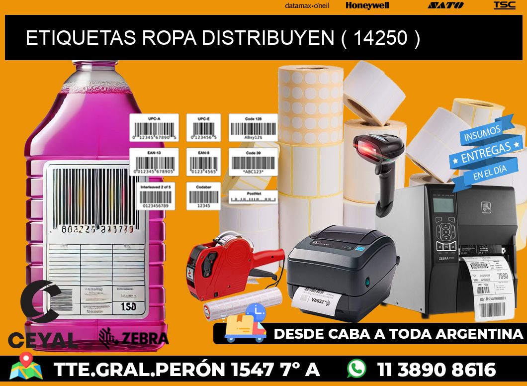 ETIQUETAS ROPA DISTRIBUYEN ( 14250 )