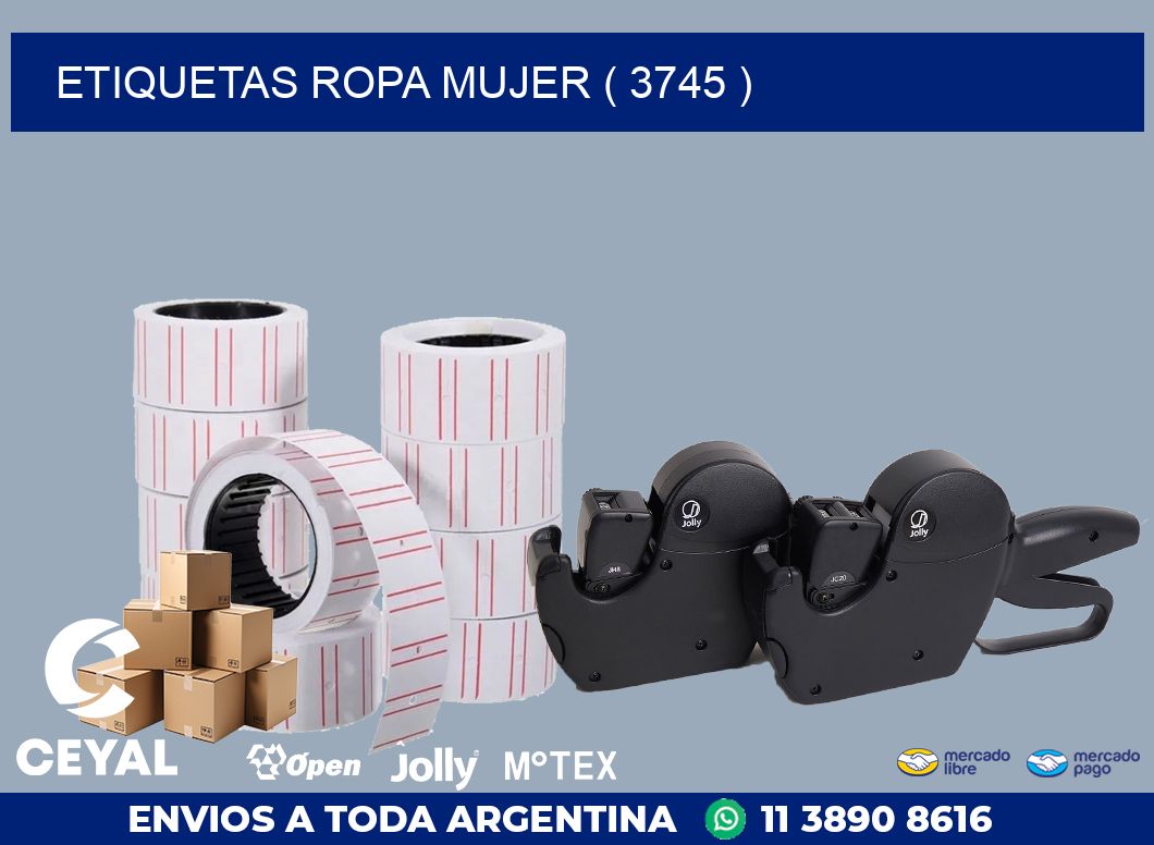 ETIQUETAS ROPA MUJER ( 3745 )