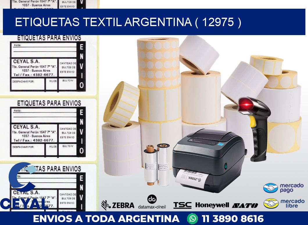 ETIQUETAS TEXTIL ARGENTINA ( 12975 )