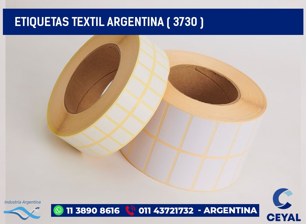 ETIQUETAS TEXTIL ARGENTINA ( 3730 )