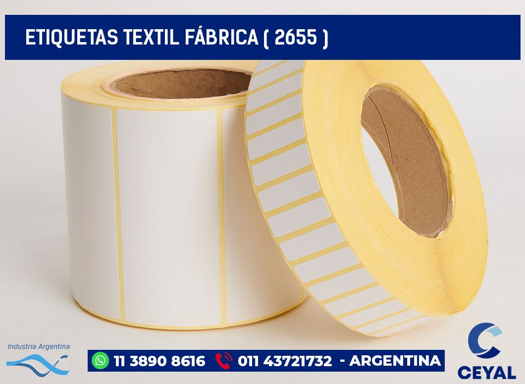 ETIQUETAS TEXTIL FÁBRICA ( 2655 )