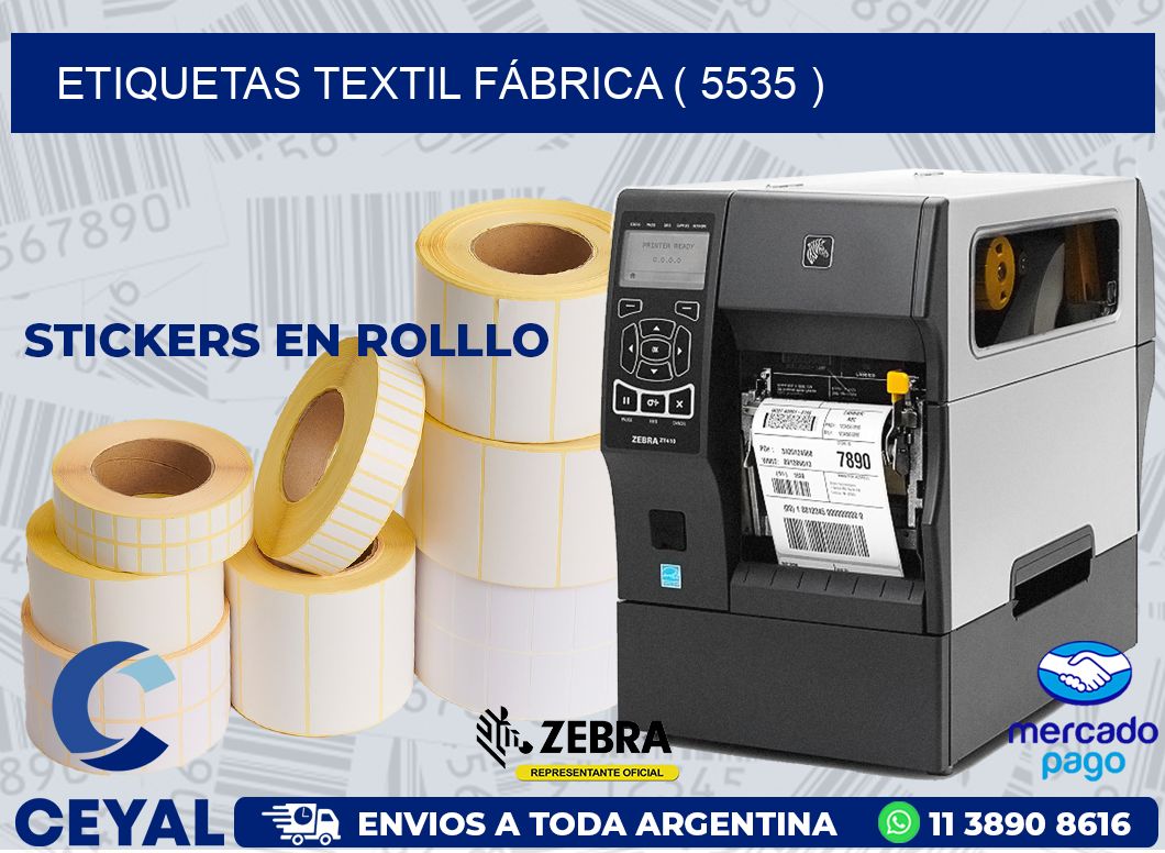 ETIQUETAS TEXTIL FÁBRICA ( 5535 )