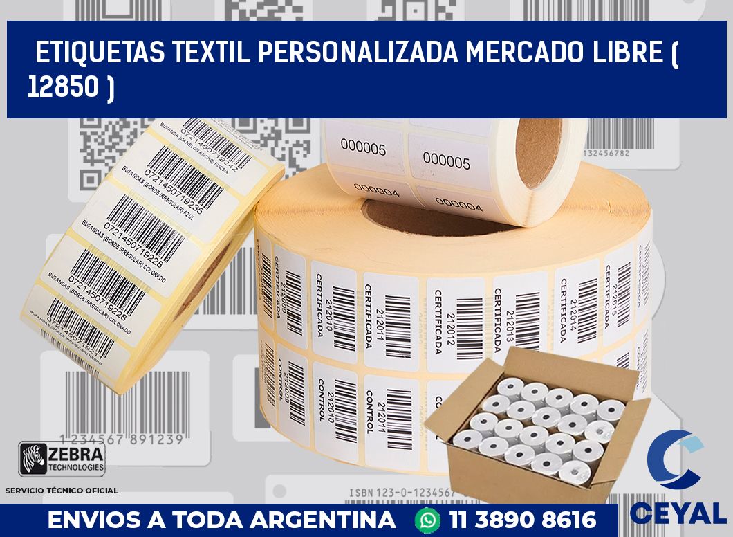 ETIQUETAS TEXTIL PERSONALIZADA MERCADO LIBRE ( 12850 )